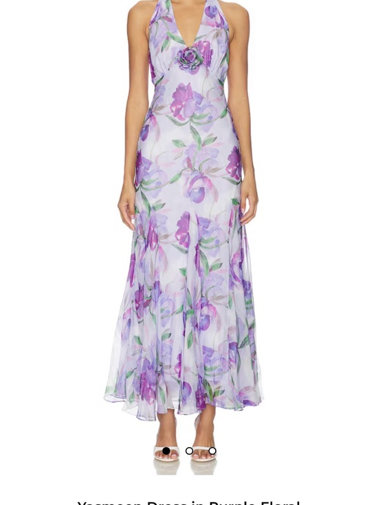 Astr Dresses & Skirts - Astr Lavender Floral Halter Midi Dress
